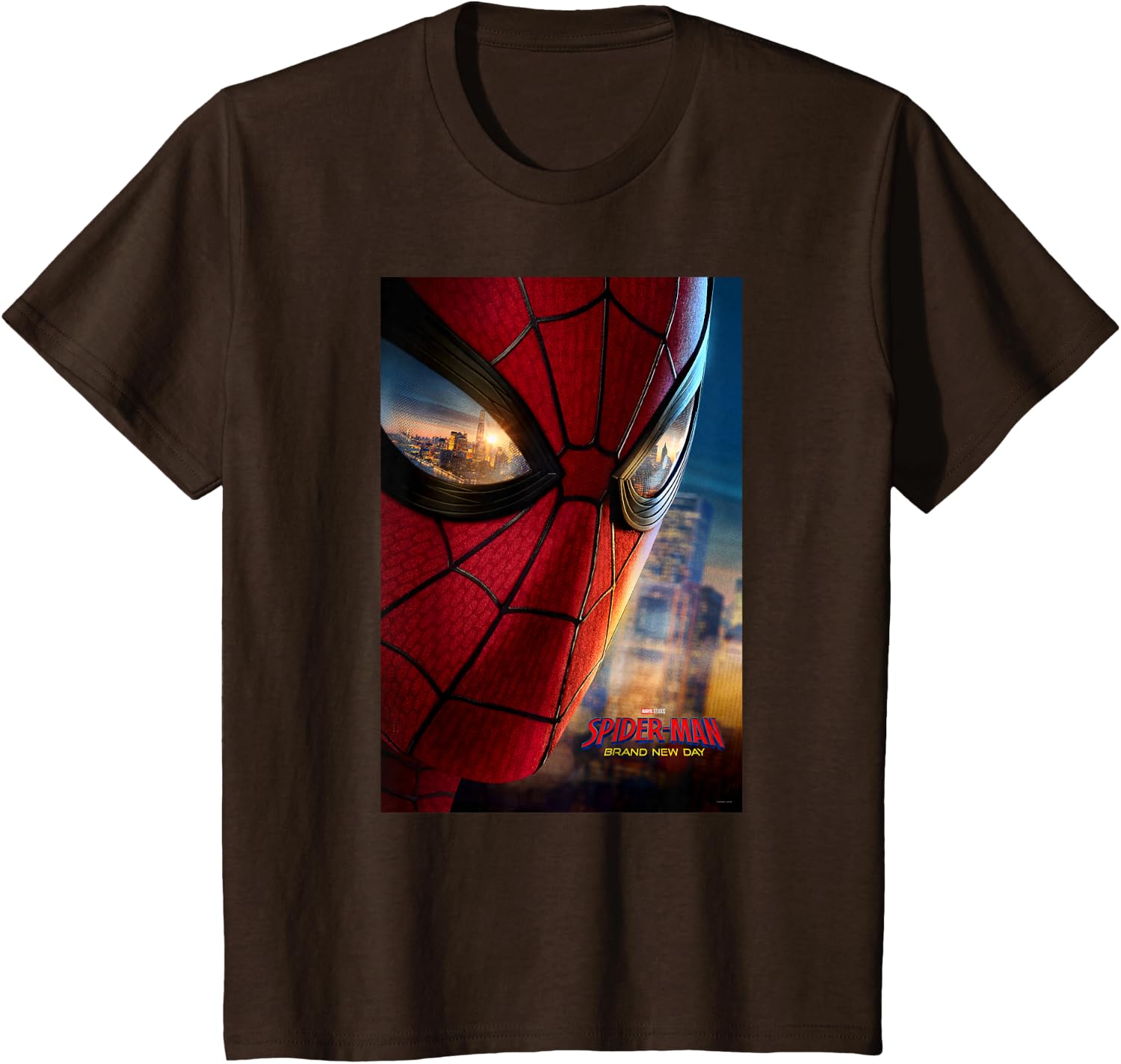 Marvel Studios Spider-Man BND Movie 2026 Mask Eyes Poster T-Shirt