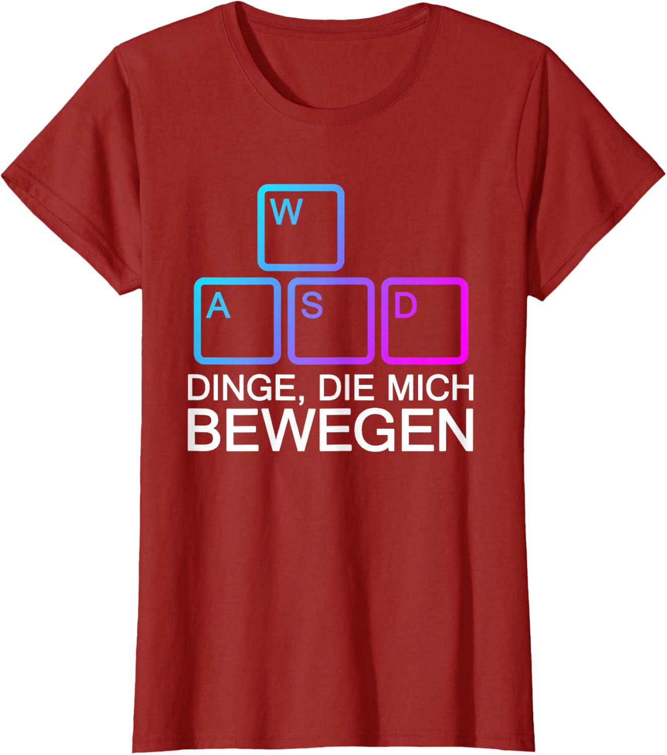 Dinge Die Mich Bewegen WASD PC Gamer WASD T-Shirt
