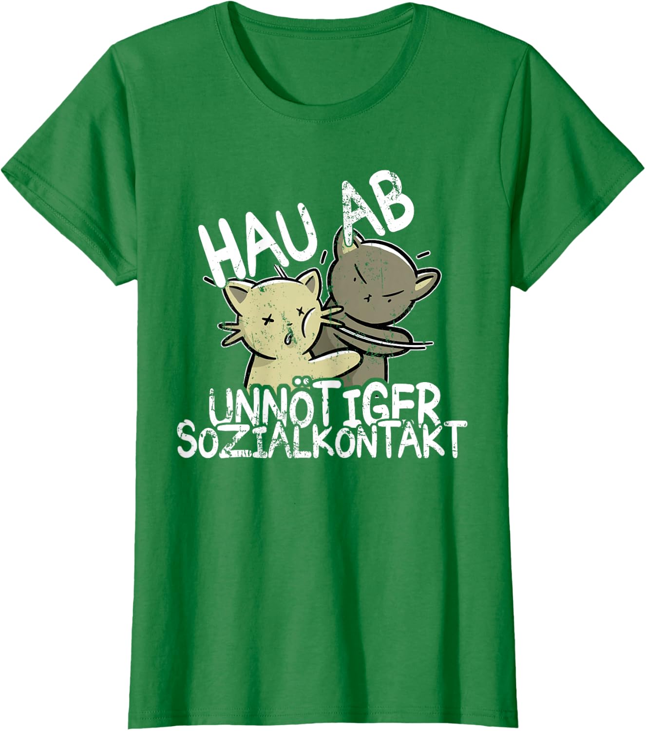 Hau Ab! Unnötiger Sozialkontakt BAKA Anime Style Geschenk T-Shirt