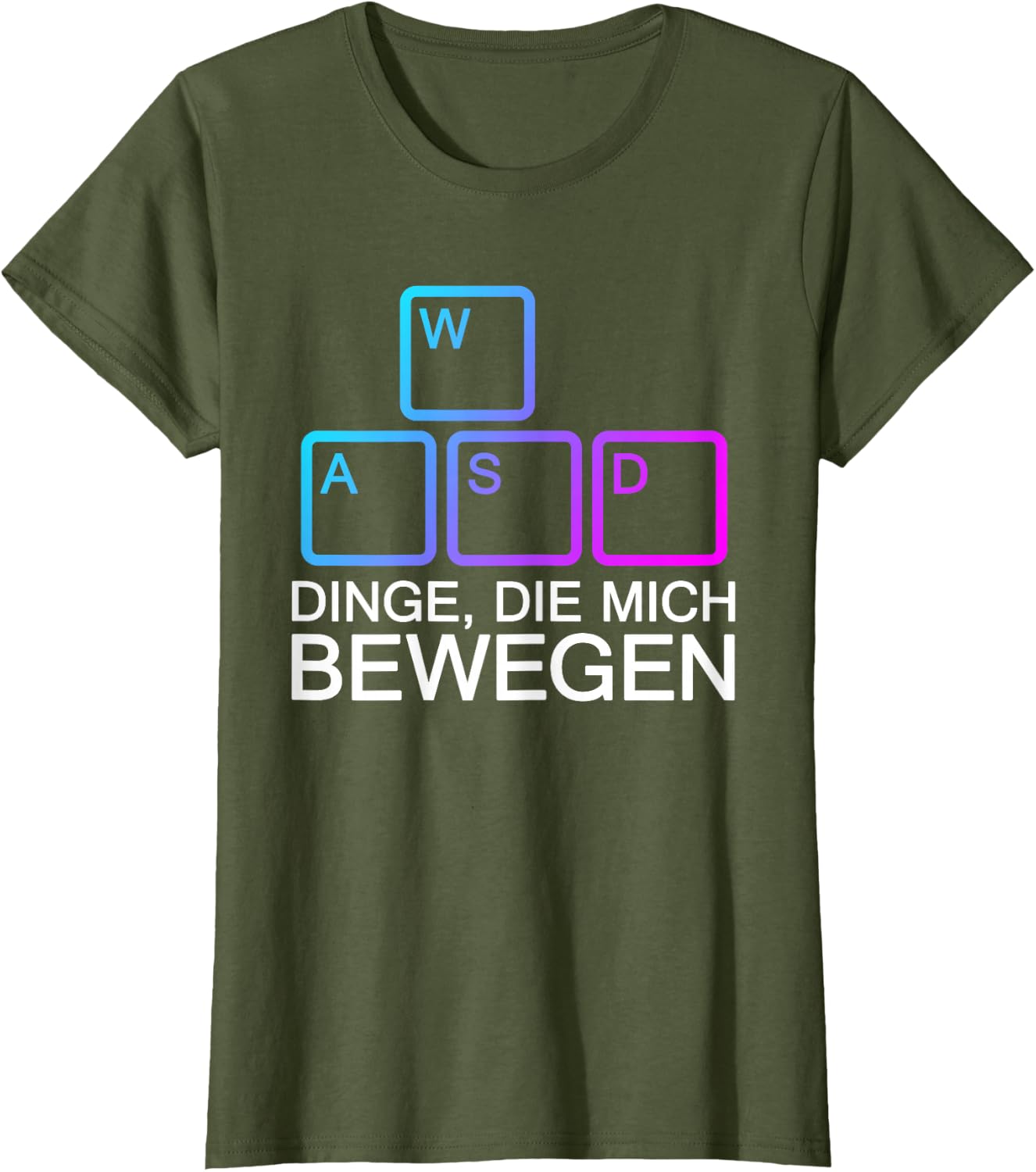 Dinge Die Mich Bewegen WASD PC Gamer WASD T-Shirt