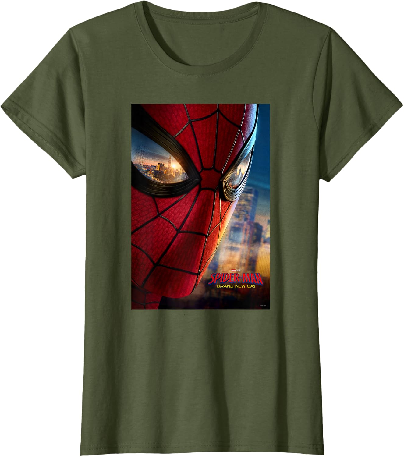 Marvel Studios Spider-Man BND Movie 2026 Mask Eyes Poster T-Shirt