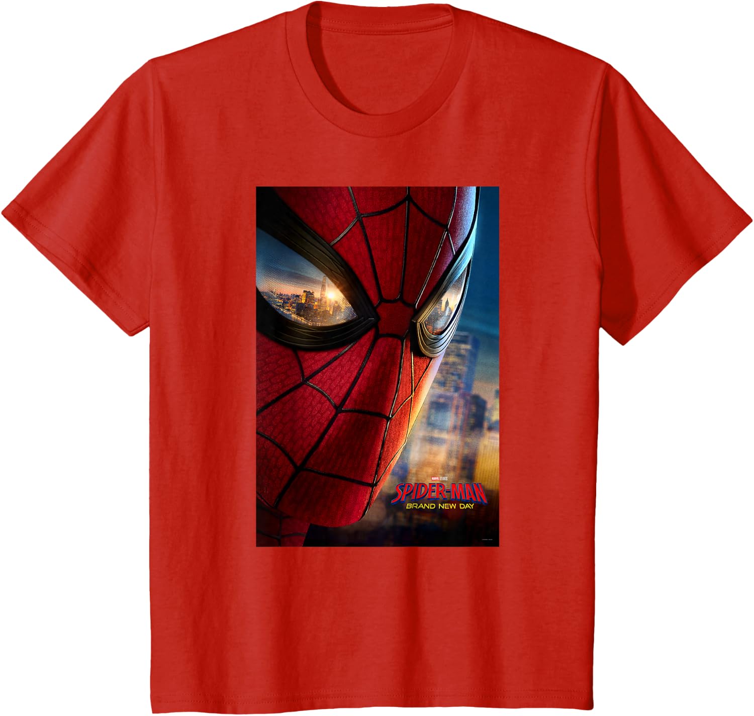 Marvel Studios Spider-Man BND Movie 2026 Mask Eyes Poster T-Shirt