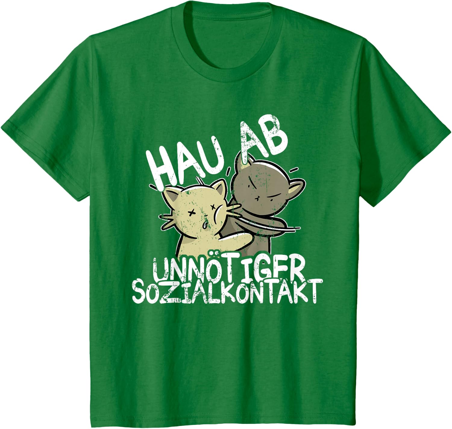 Hau Ab! Unnötiger Sozialkontakt BAKA Anime Style Geschenk T-Shirt