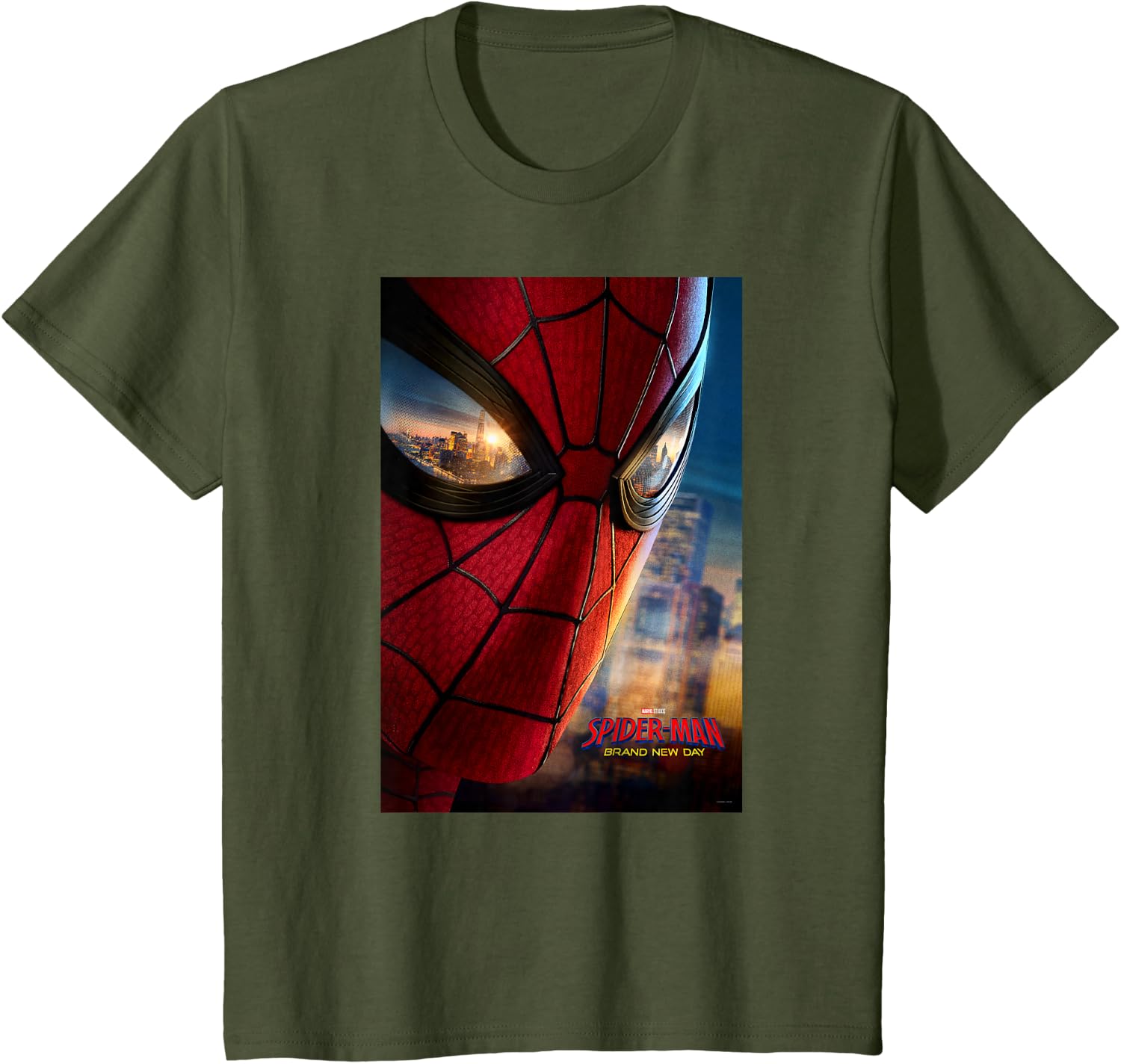 Marvel Studios Spider-Man BND Movie 2026 Mask Eyes Poster T-Shirt