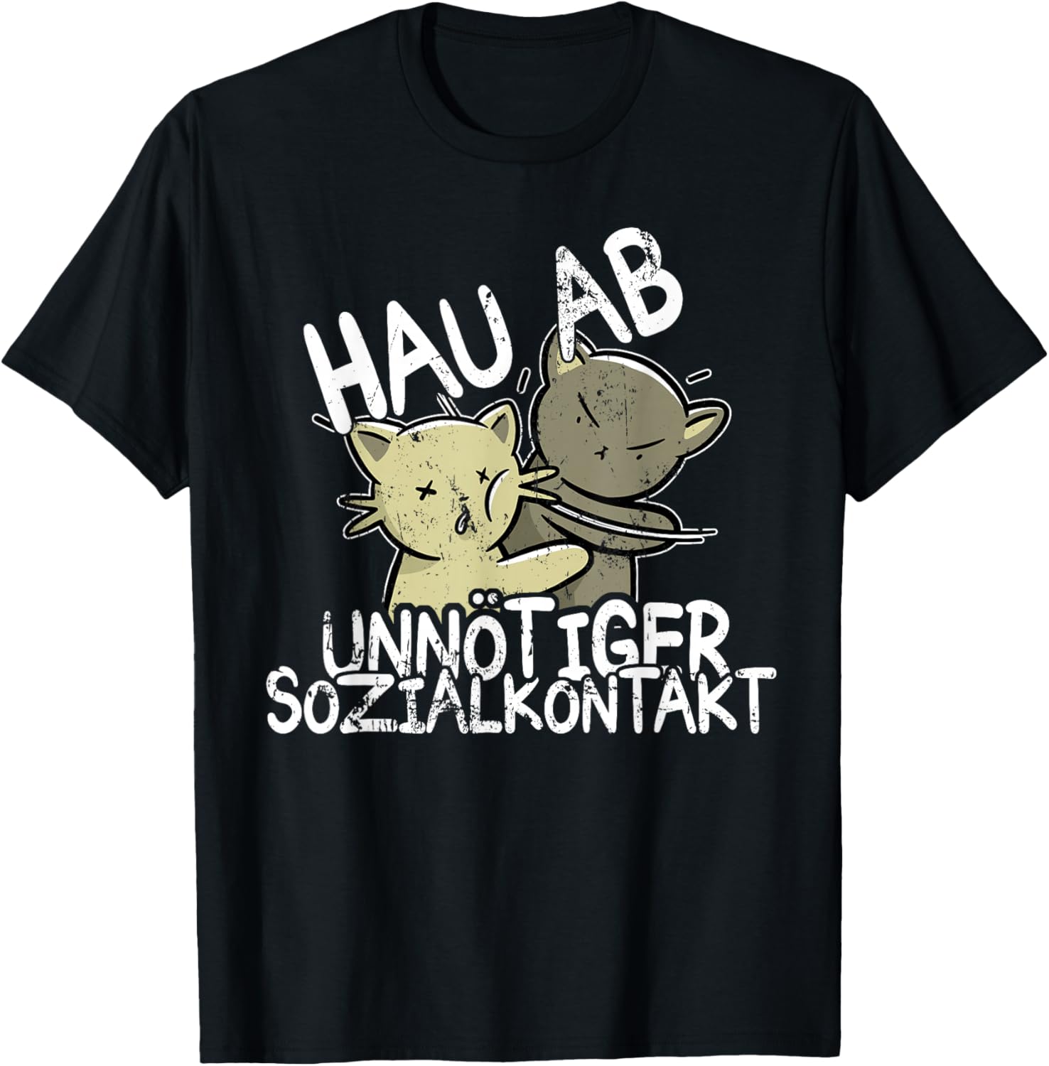 Hau Ab! Unnötiger Sozialkontakt BAKA Anime Style Geschenk T-Shirt
