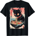 Ramen Nudeln Katze Japan Y2K Kawaii Retro Katzen Manga Anime T-Shirt