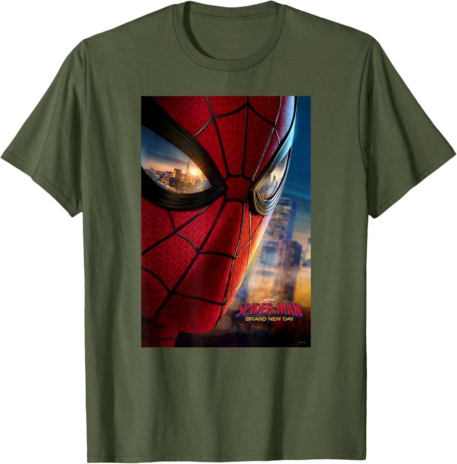 Marvel Studios Spider-Man BND Movie 2026 Mask Eyes Poster T-Shirt