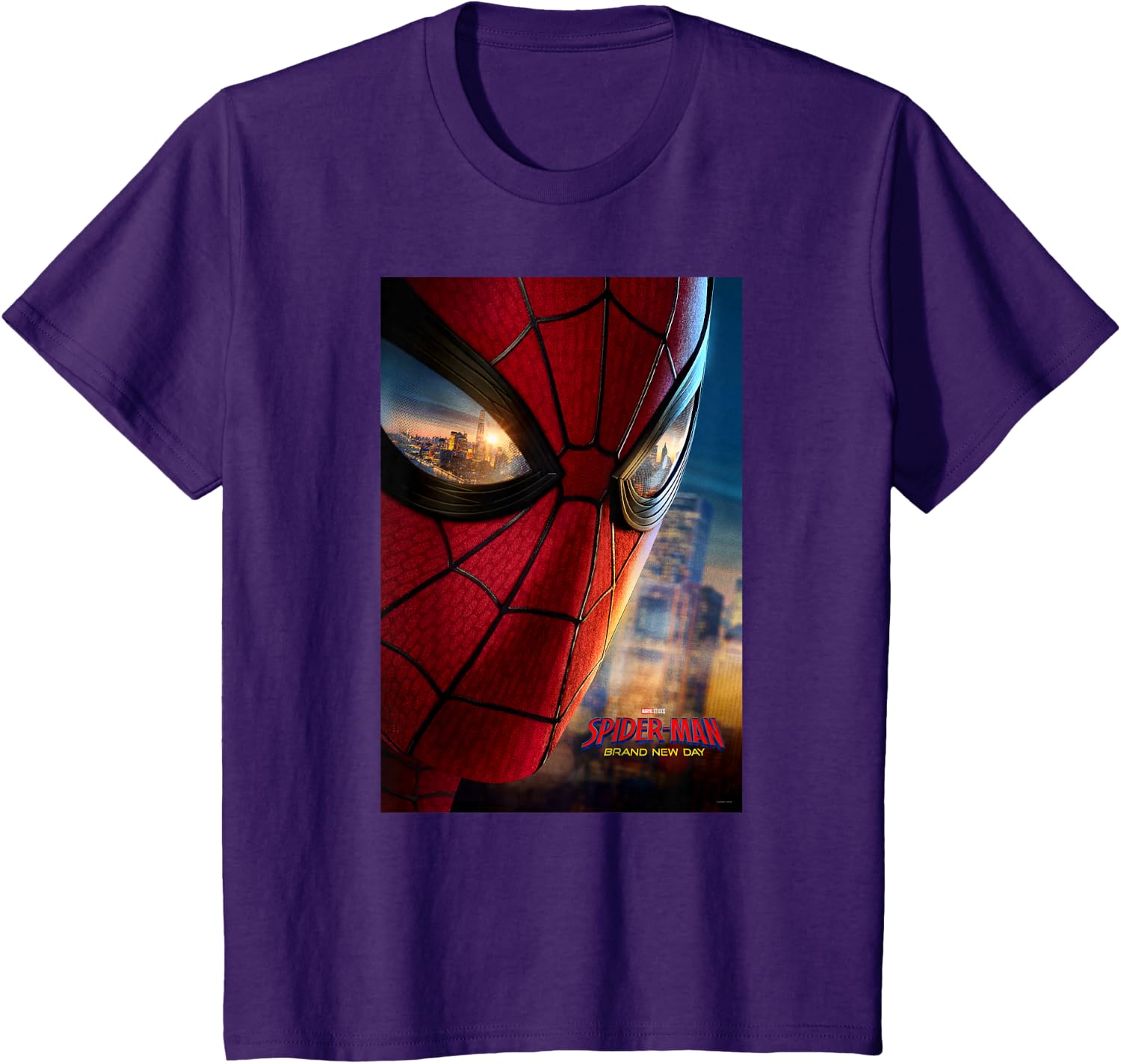Marvel Studios Spider-Man BND Movie 2026 Mask Eyes Poster T-Shirt
