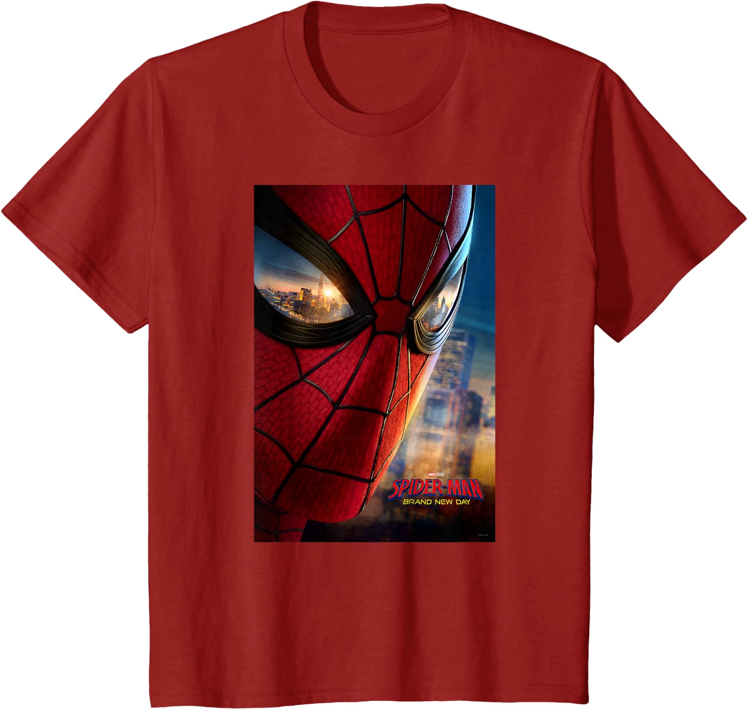 Marvel Studios Spider-Man BND Movie 2026 Mask Eyes Poster T-Shirt