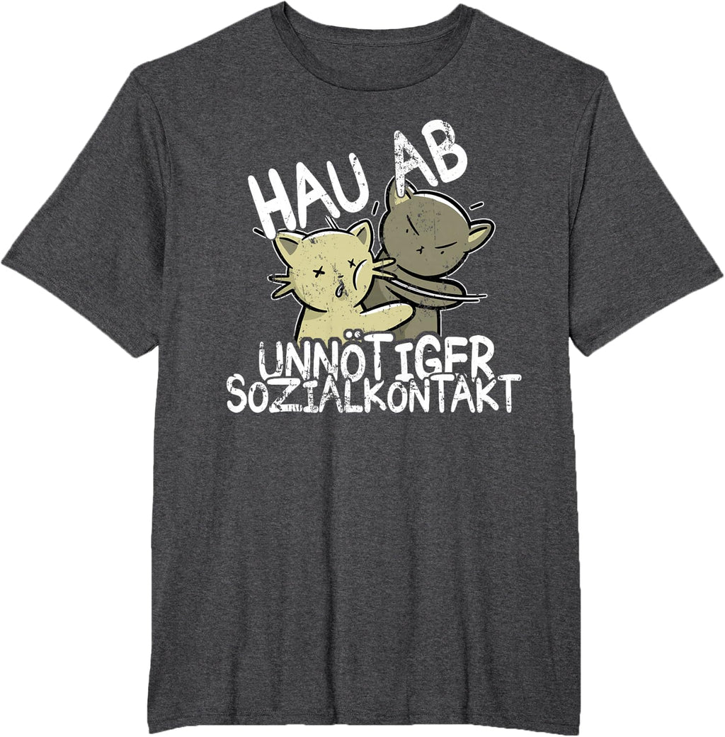 Hau Ab! Unnötiger Sozialkontakt BAKA Anime Style Geschenk T-Shirt