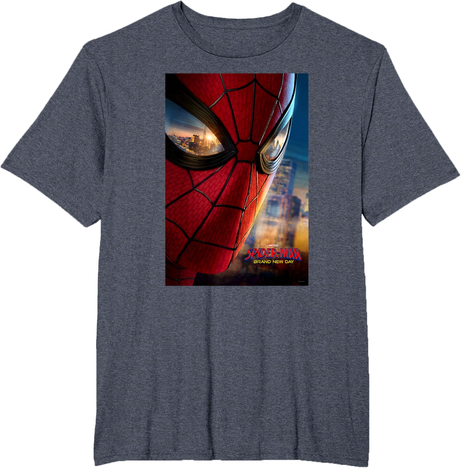 Marvel Studios Spider-Man BND Movie 2026 Mask Eyes Poster T-Shirt