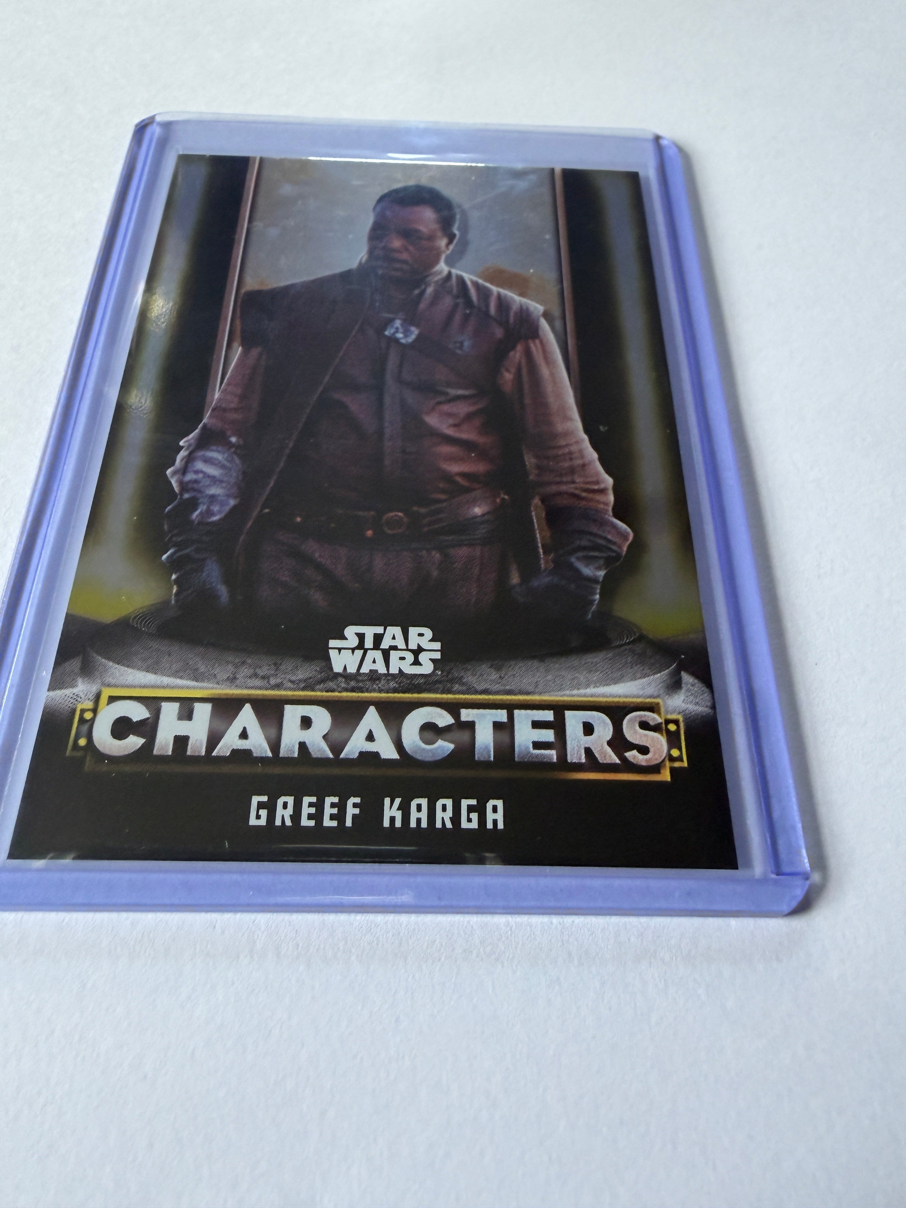 Star Wars Characters – Greef Karga – Goldener Rand – Rohkarte
