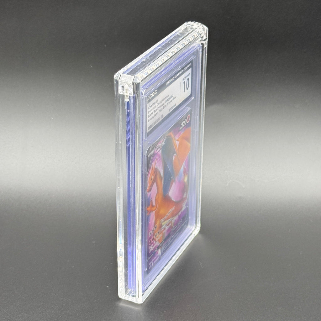 PREMIUM Acrylcase für PSA/CGC Karten inkl. Standfuß - PHANTOM CASE