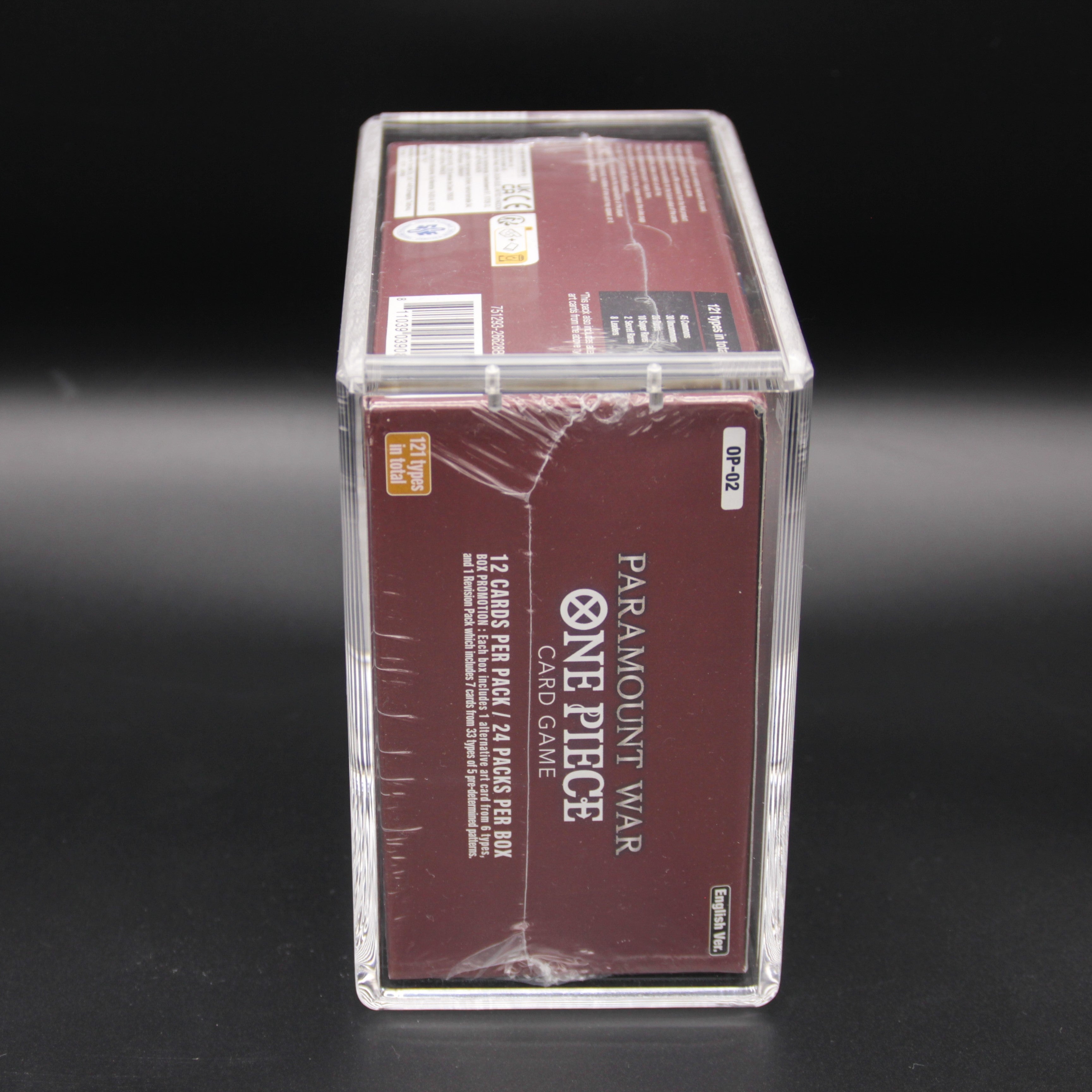 Premium Acrylcase für One Piece 01 FIRST PRINT & 02 FIRST PRINT Booster Box Englisch