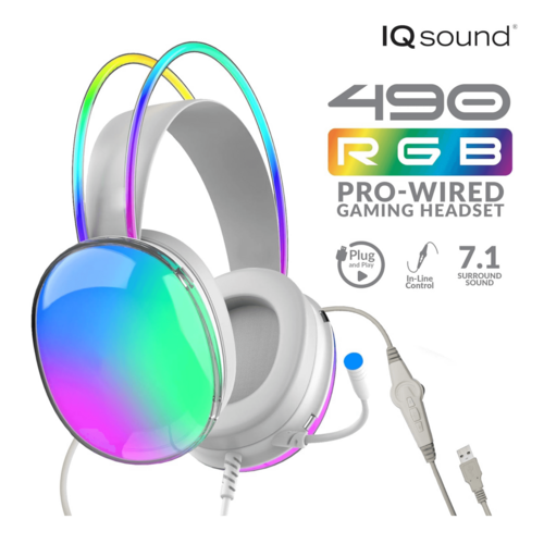 IQ Sound Pro kabelgebundenes Gaming-Headset mit Beleuchtung und Surround-Sound 🎮✨