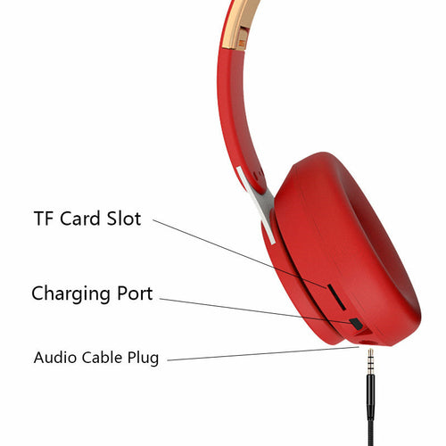 Dragon Wireless Bluetooth 5.0 Gaming-Headset mit TF-Kartensteckplatz